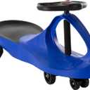 Lil' Rider Wiggle Car Ride on Toy - No Batteries, Gears, or Pedals - Just Twist, Swivel, and Go - Outdoor Ride on for Kids 3 Years and Up (Blue), Large