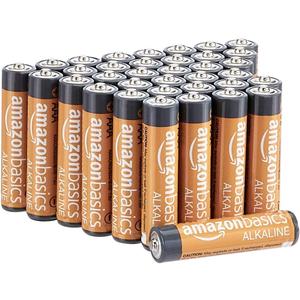 Amazon Basics 36-Pack AAA Alkaline High-Performance Batteries, 1.5 Volt, 10-Year Shelf Life