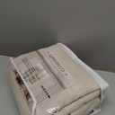 96 Inch Living Room Curtains Natural Taupe Linen Pleated Drapes Back Tab Ceiling Track 8ft Light Filtering Privacy Rustic Cabin Farmhouse Sheer Window Curtain Decor Design for Bedroom 2 Panels Set