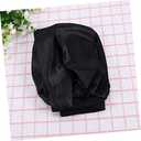 Large Round Sleep Cap Elastic Bathing Hat for Women Hat One Size Fits Black