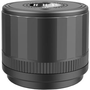 Electric Mason Jar Vacuum Sealer, Black, Two-Part Design for Wide 3.39-inch and Regular 2.75-inch Mouth Jars, Automatic Food Storage System