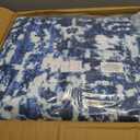 Vivorug 9x12 Area Rugs, Stain Resistant Washable Rug for Living Room, Vintage-Inspired (Navy Blue, 9'x12')