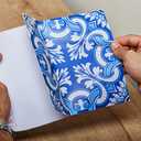 Spanish Portuguese Azulejo Style Peel and Stick Backsplash Tile Stickers Set of 16 pcs(5.9_15)