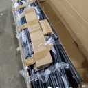 Full Over Full Bunk Bed with Trundle, Heavy Duty Metal Bed Frame with Full-Length Guardrails & Ladder, 3-in-1 Convertible Full Bunk Bed, Noise-Free, No Box Spring Needed, Black