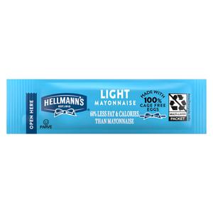 Hellmann's Light Mayonnaise Stick Packets Easy Open, Condiment for Sandwiches, Salads, Mayo Made with 100% Cage Free Eggs, Gluten Free, 0.38 oz, Pack of 210, BBD Dec 19, 2026