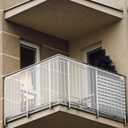 Banister Guard for Baby - 15ft x 3ft, Child Safety Net, Rail Balcony Banister Stair Mesh for Kids, Toys, Pets - White