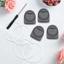 TiciKim 4 Pcs Replacement Stopper & O Ring Compatible with Owala FreeSip Water Bottle Top Lid Replacement Parts for Owala 19oz 24oz 32oz 40oz Gasket Plug Accessories BPA-Free