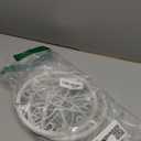 Maxona 2 Pack 7.9 inch White Color Round Shape Metal Plant Stands-Sturdy Flower Pot Shelf for Various Plants, Strong Anti-Rust Iron Support, Decorative Display Racks for Indoor and Outdoor Garden