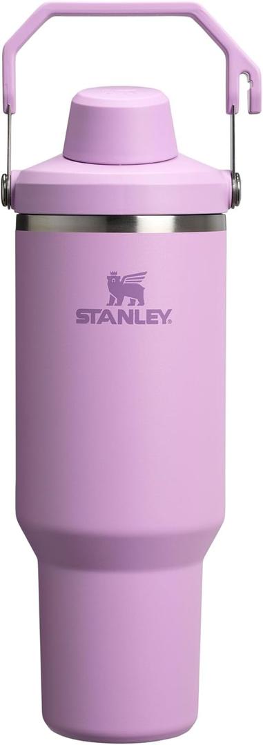 Stanley IceFlow 2.0 Fast Flow Tumbler with Handle 40 oz | Twist On Angled Spout Lid | Leakproof Water Bottle | Insulated Stainless Steel | BPA-Free | Lilac