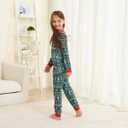 Family Matching Christmas Pajamas Set, Cute Elk Sleepwear for Boys Girls Dad Mum (Green, M)