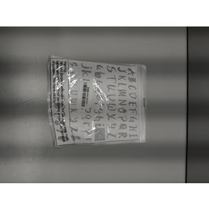 Outus 576 Pcs 8 Sheets Glitter Letters Stickers Self Adhesive Vinyl Letter Alphabet Number Stickers Mailbox Numbers Sticker, Decals for Classroom Decor, Sign, Door(1 Inch,Silver)