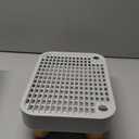 Litter Box Step, Litter Box Ramp/Catcher with Wooden BasePet Step Stool for Filter Function, Easy to Clean,Ideal for Kitten/Elderly Cats(Black)