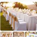 VEVOR 12 PCS White Folding Chair Covers, Kitchen Chairs Cover, Universal Washable Slipcovers Protector, Removable Chair Seat Covers, for Wedding Party Dining Room Banquet Event