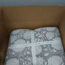 Levtex Home Adare Grey Reversible Full/Queen Quilt Set (88x92in) with 2 Pillow Shams (26x20in) - Floral Bedding - Grey White - Cotton Full/Queen Size Quilt Bedding Set - Lightweight, Soft, Pre-Washed