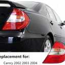 Outer Tail Light Replacement for 2002 2003 2004 Camry Rear Brake Lamp 02-04 Camry Taillamp Replacement (Right Side-Passenger)