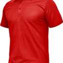 TACVASEN Mens Polo Shirts Short Sleeve Quick Dry Collared Shirt Performance Pique Polos for Athletic Tactical Golf Work (XX-Large, 24-tomato Red), 2XL