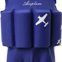 Toddler Kids One-Piece Float Swimsuit with Adjustable Buoyancy UPF 50+ Sun Protection for Beach Pool Boys Girls Blue 5-6years