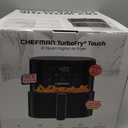 Chefman Air Fryer 4 QT Compact Airfryer for Quick & Easy Meals in Minutes, Features Hi-Fry Technology for Extra Crisp, Touchscreen Controls with 4 Presets, Nonstick & Dishwasher Safe Basket - Black, 4 Quart Without Easy View Window