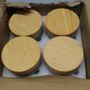 DRKIO 16 Oz Overnight Oats Containers with Bamboo Lids - 4 Pack Glass Storage Jars with Airtight Lids Wide Mouth Mason Food Jars Great for Meal Prep Salad Chia Pudding Snacks Yogurt Sugar Spice Cereal