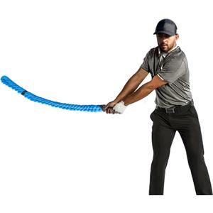Golf Rope Swing Trainer, Golf Multi-Purpose Training Rope Suitable for Physical Training, Warm-Up Exercises, Strength and Rhythm Control (Blue)