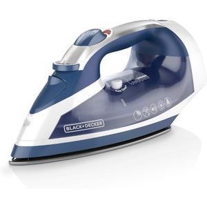 BLACK+DECKER Cord Reel Iron with Nonstick Soleplate, ICR16X (Standard)