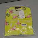 SSLR Mens Hawaiian Shirt Flamingos Casual Short Sleeve Button Down Shirts Aloha Shirt (4X-Large, Yellow)