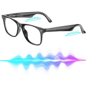 Smart Glasses with AI, Smart Audio Glasses for Men & Women, 130+ Languages Translation, Voice Assistant, Blue Light Protection