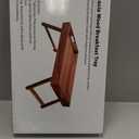 Extra Large Folding Bed Tray Table, 22 x 14 Acacia Wood Breakfast Tray, Food Serving Tray with Legs for Eating in Bed