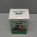 L LIKED 150 Assorted Flat Striped Coin Wrappers & 4 Coin Sorters Tubes, Color-Coded Coin Counters, Easy to Load