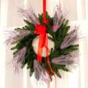 SUPREME XMAS 30 Pack Artificial Glitter Berry Stem Ornaments, Pink Christmas Ornaments Branches Picks Set for Xmas Tree Decorations Gift Small Vase Wreath Fireplace Home Holiday Wedding Party Decor