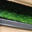 LOOBANI Dog Grass Pad with Tray - Dog Litter Box - Indoor Potty for Apartment and Patio Training - with 2 Packs Grass Pee Pads for Replacement, 2025 Inch