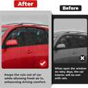 Canvcle RAV4 Rain Guards - Window Visors for Toyota RAV4 2006-2012, Outside-Mount Tape-On Side Window Wind Deflectors for RAV4 Accessories, Vent Visors Shades Rainproof Black 4PCS