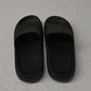 Joomra Pillow Slippers for Women and Men Non Slip Quick Drying Shower Slides Bathroom Sandals | Ultra Cushion | Thick Sole (9-10 Women/7.5-8.5 Men, Black)