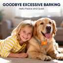 Dog Bark Collar for Large Medium Small Dogs, Effective No-Bark Collar, Smart Barking Collar, Rechargeable Bark Collar with 7 Sensitivity, 3 Modes, Waterproof,Neon Orange