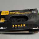 TitanFlex Disposable Nitrile Exam Gloves, 6-mil, Black, Heavy Duty, Latex Free, Food Safe for Cooking & Food Prep