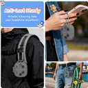 Cute Cover for Powerbeats Fit Case 2025, 3D Cartoon Funny Design | Shock Resistant | Full Protection Soft Silicone Case Compatible with Beats Powerbeats Fit Earbuds Accessories with Keychain, Black