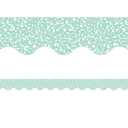 3 x Teacher Created Resources Composition Green Scalloped Border Trim (TCR9314)