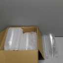 Foraineam 100 Pack Clear Dessert Cups with Spoons, Plastic Wine Glasses, 7 oz Plastic Champagne Flutes Cocktail Glasses Mousse Cups, Reusable Stemmed Cup for Champagne, Parfait, Dessert, Appetizer