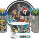 Zak Designs Toy Story 4 Buzz & Woody 15.5 ounce Water Bottle, One Hand Operation Action Lid and Built-in Carrying Loop, with Straw is Perfect for Kids