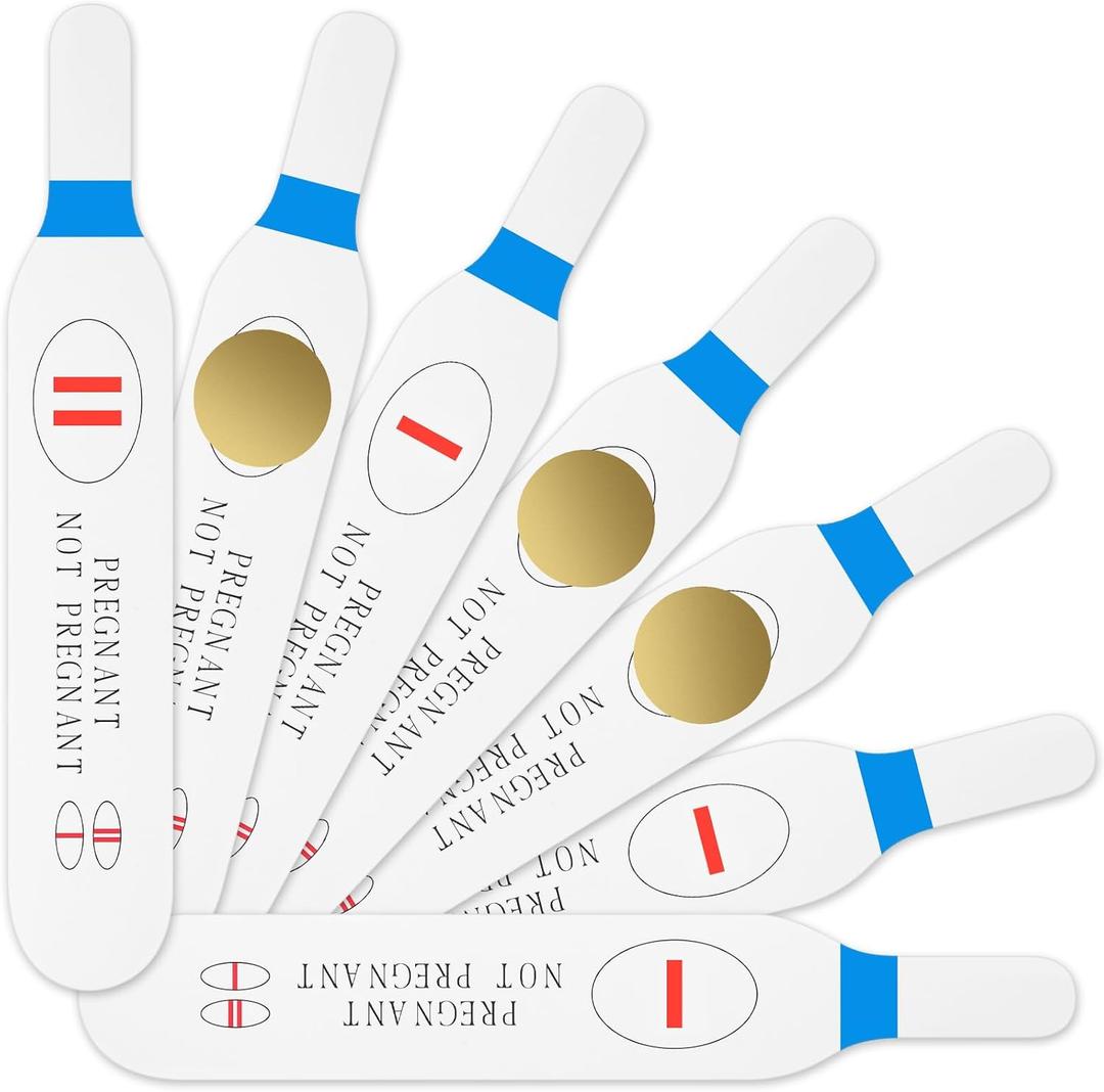 Sinload 40 Pcs Blue Scratch off Pregnancy Test Kit Baby Shower Games Baby Shower Games Baby Shower Scratch off Game for Boys