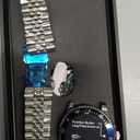 SOUYIE 2025 DA GPT Smart Watch for Men, Heart Rate, Blood Pressure, Blood Oxygen, Sleep Monitor, 107 Sports Modes, 1.19-inch AMOLED Display, Waterproof Round Watch, Compatible Android iOS Silver Blue