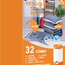 GONGSHI 32 Pack Vacuum Storage Bags with Electric Pump Space Saver Bag for Clothes, Mattress, Blanket, Duvets, Pillows, Comforters,Travel