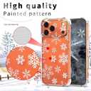 for iPhone 17 Pro Christmas Case Clear Kids, Xmas Snowflake Design Slim Protection Shockproof Women Mobile Case Cover for iPhone 17 Pro Girls