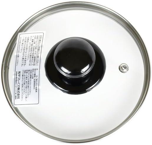 PR-8568 Glass Lid Frying Pan, Precious 5.5 inches (14 cm), Full Physical Strengthening, Steam Mouth Included