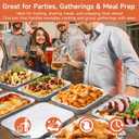 9x13 Aluminum Pans (30 Pack) Disposable Half Size Aluminum Foil Pans for Cooking, Baking, Meal Prep, Parties & Food Storage