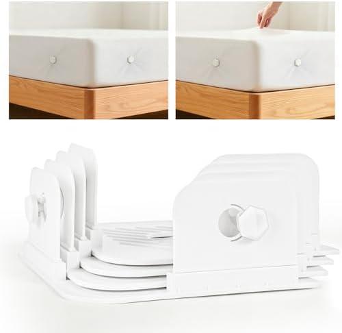 ThriftyZ 4Pcs Sheet Holders, Bed Sheet Holders for Corners, Lock Bed Sheet Holders, Fitted Sheet Holders Keep Sheets Firm & Tight, Universal Fitted Sheet Holder, White