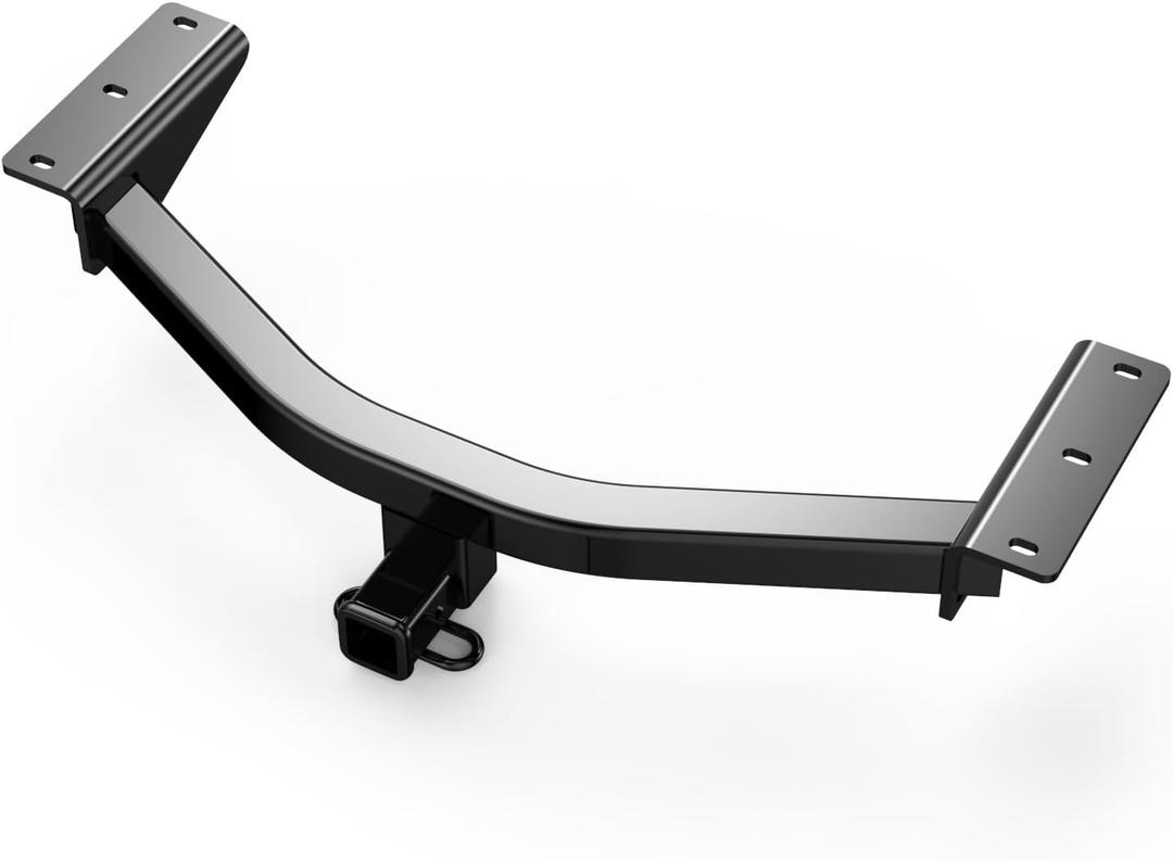 Class 3 Trailer Hitch, 2-Inch Receiver, Compatible with Honda Passport 2019 2020 2021 2022 2023 2024 2025 2026, Bright Black Color Tow Hitch