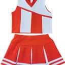Little Girls' Kids Children Dress Cheerleader Costume Uniform Cheerleading Outfit Halloween