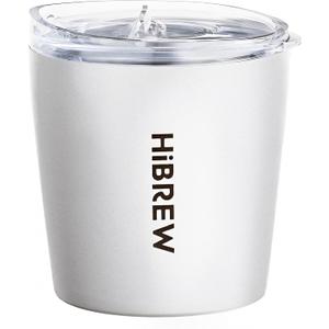 HIBREW Espresso Insulated Mug - 8oz / 240ml - 18/8 Food Grade Stainless Steel (White)