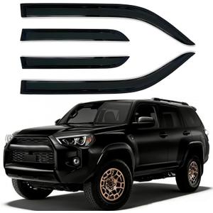 Rain Guards Window Visors 4 Piece Set for Toyota 4Runner 2010-2024 Window Deflectors, Wind Deflector Sun Guard, Out-Channel Vent Shades (for 4Runner 10-24 4-Piece)